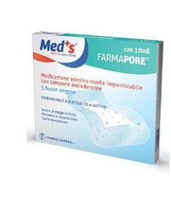 Farmac-zabban Meds Pore Medicazione In Poliuretano Adesiva Impermeabile 10x15cm 5 Pezzi