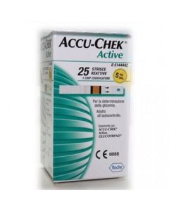 Roche Diabetes Care Italy Strisce Misurazione Glicemia Accu-chek Active Strips 25 Pezzi Inf Retail