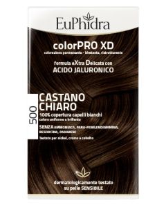 Zeta Farmaceutici Euphidra Colorpro Xd 500 Cast Chiaro Gel Colorante Capelli In Flacone + Attivante + Balsamo + Guanti