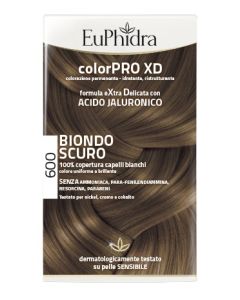 Zeta Farmaceutici Euphidra Colorpro Xd 600 Biondo Scuro Gel Colorante Capelli In Flacone + Attivante + Balsamo + Guanti