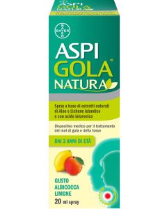 Bayer Aspi Gola Natura Spray Albicocca Limone 20 Ml