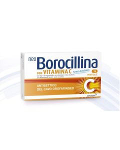 Alfasigma Neo Borocillina 1,2 Mg + 70 Mg Pastiglie Con Vitamina C Senza Zucchero
