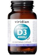 Natur Viridian Vitamin D3 400iu 30 Capsule