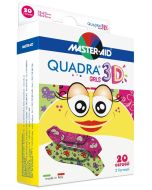 Pietrasanta Pharma Cerotto Master-aid Quadra 3d Girls 20 Pezzi Assortiti