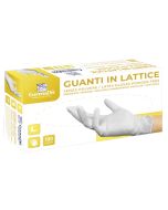 GUANTI LATTICE C/POLV M 100PZ